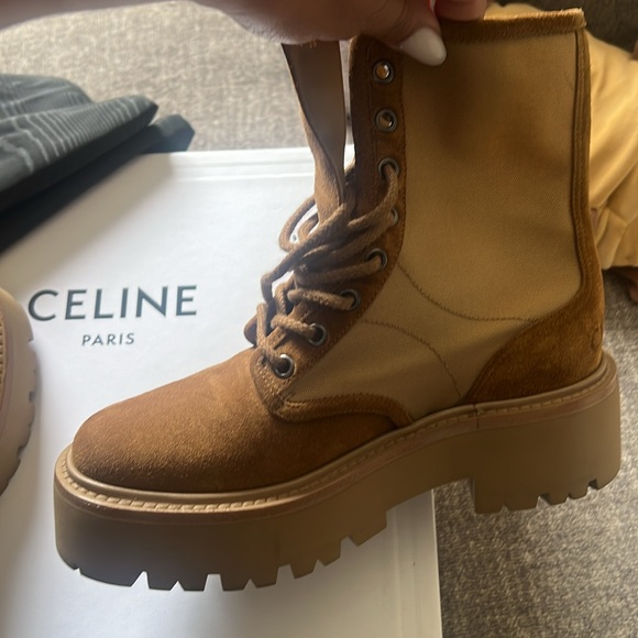CELINE Paris Lace- up Boots - Picture 7 of 10